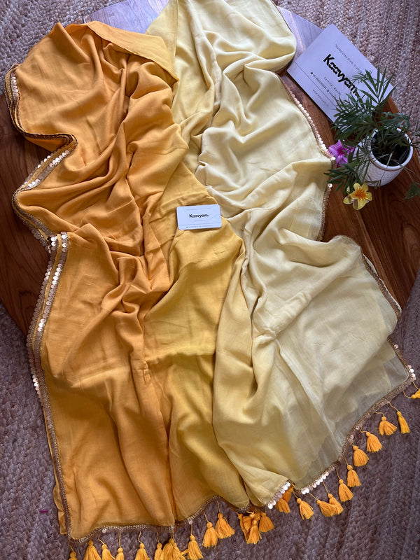 Rangde Mul Cotton Saree