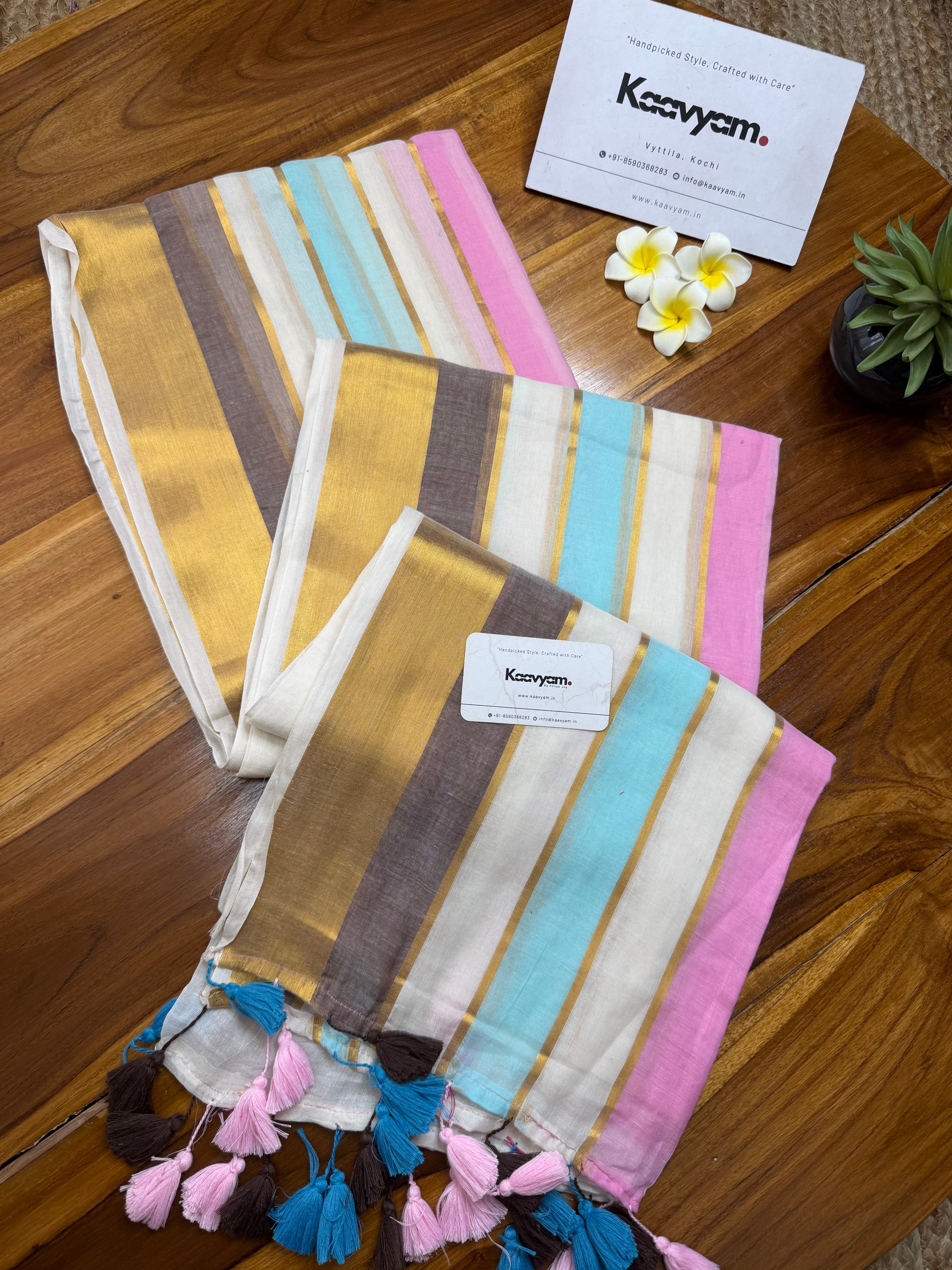 Candy Kasav Mul Cotton Saree