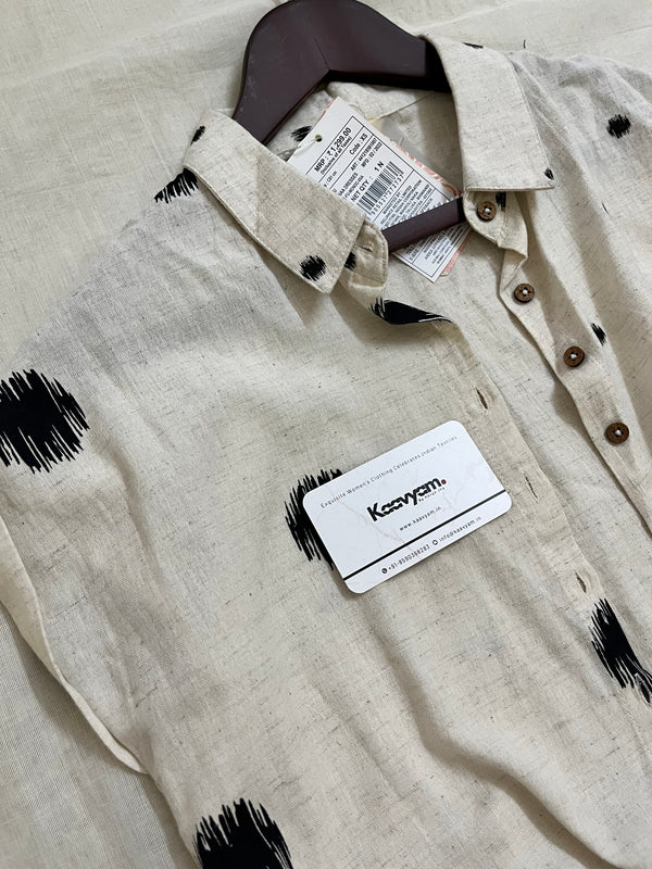 Off white cotton long Shirt