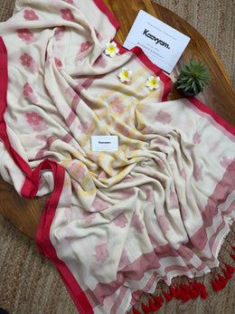 Arali Motif Mul Cotton Saree