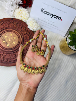 Coin Necklace & Earrings