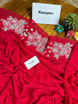 Blossom Elegance Handwork Saree