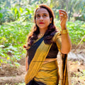 Raaga Black Tissue Silk Saree