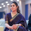 Nayanthara's Violet Maheshwari Saree
