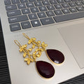 Pearl Stone Drop Earring