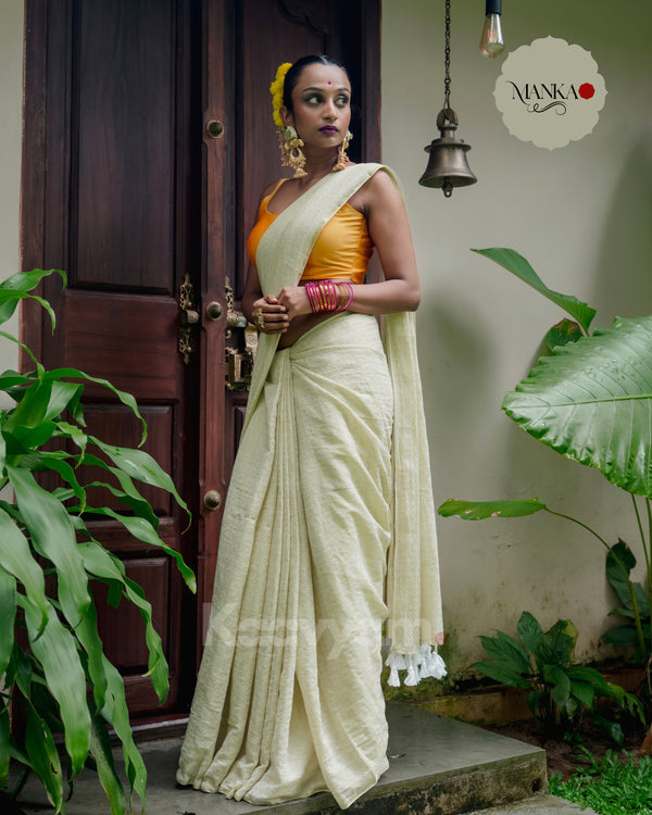 Cotton Zari Woven Saree - MANKA
