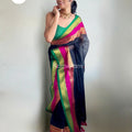 Kanchi Silk Border Mul Cotton Saree