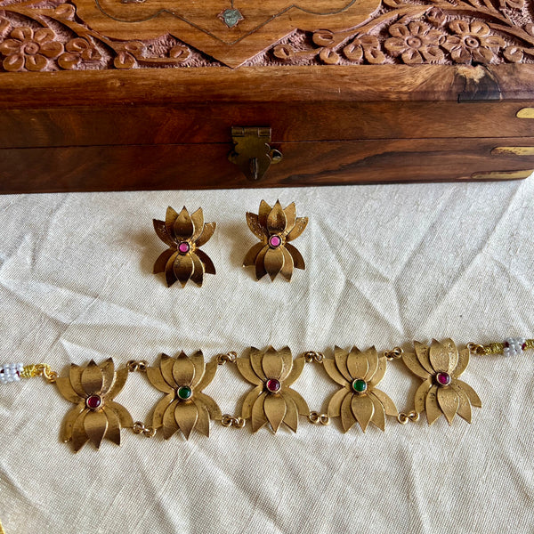 Golden Lotus Choker
