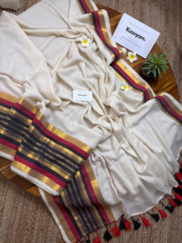 Theyyam Kasav Mul Cotton Saree