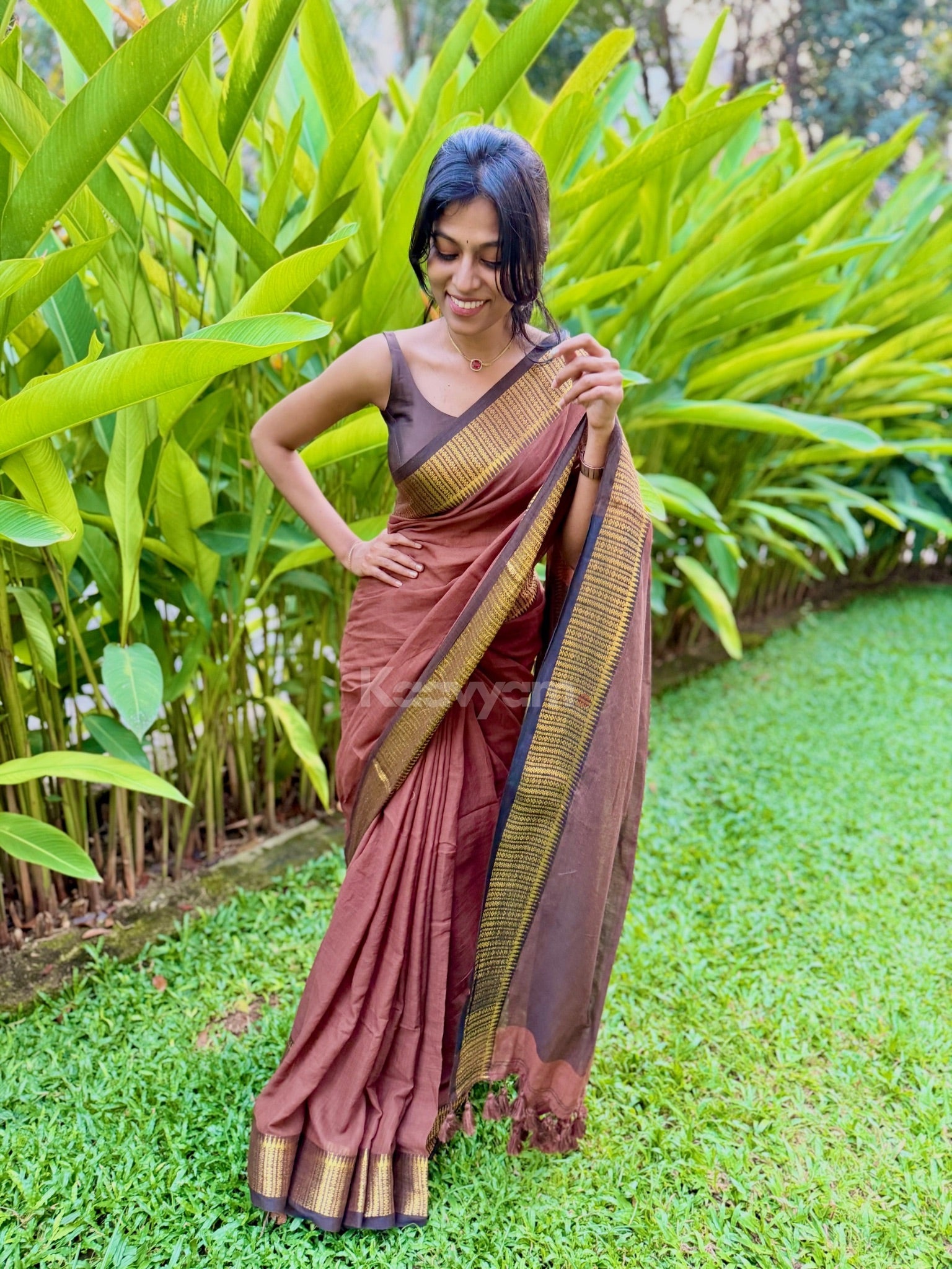 Choco Mul Cotton Saree