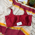 Thechi Kasav Mul Cotton Saree