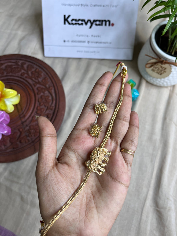 Elephant Neckpiece & Earrings