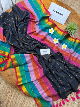 Rainbow  Magic Mul Cotton Saree