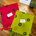 Black Petal Mul Cotton Saree