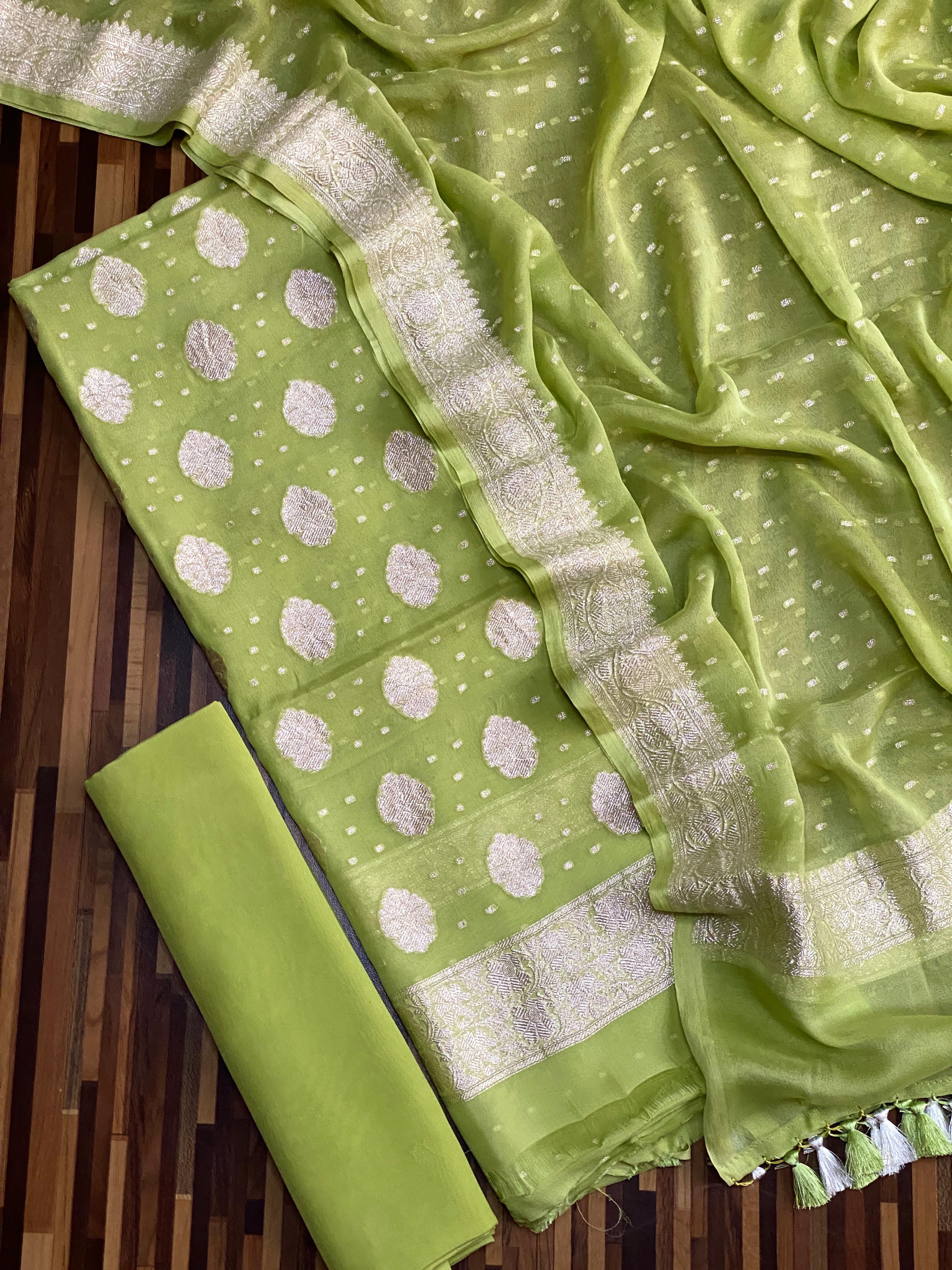 BANARASI PURE CHIFFON SAREE