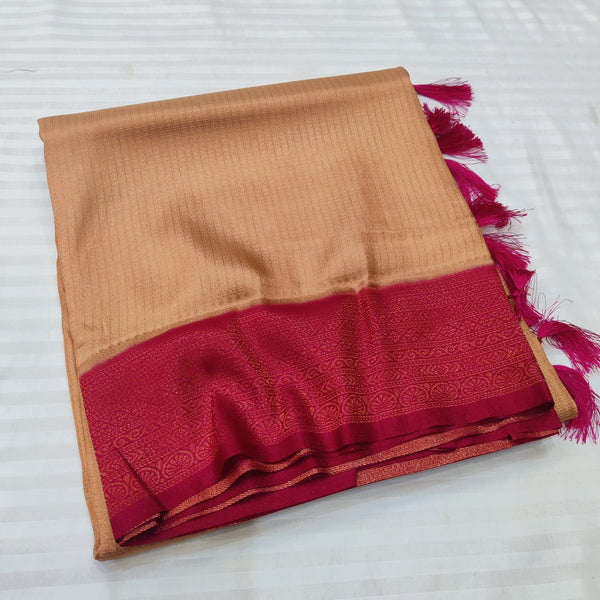 CONTRAST BORDER KUBERAPPATTU SAREE