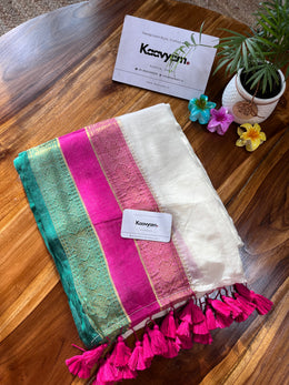 Kanchi Silk Border Mul Cotton Saree