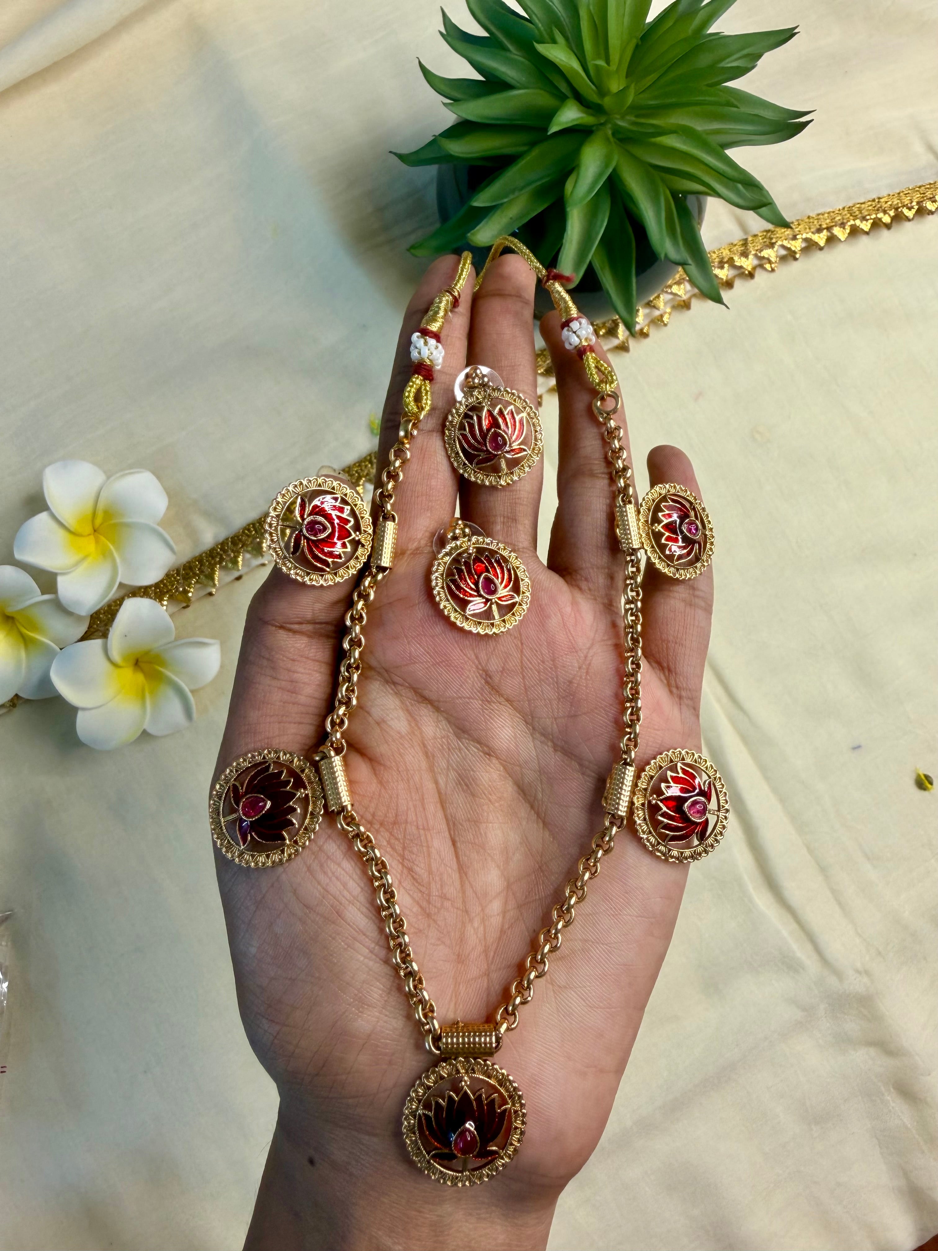 Lotus Charms Necklace