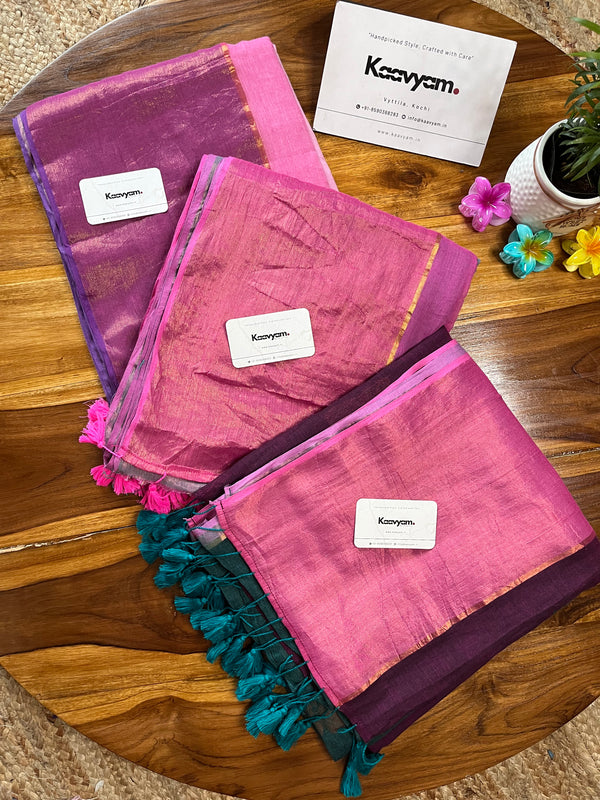 Floral Motif Mul Cotton Saree