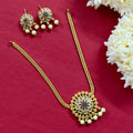 Floral Round Pendant Necklace