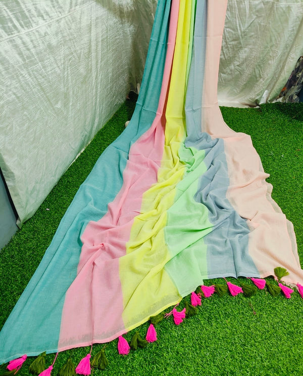 Rangoli Mul Cotton Saree