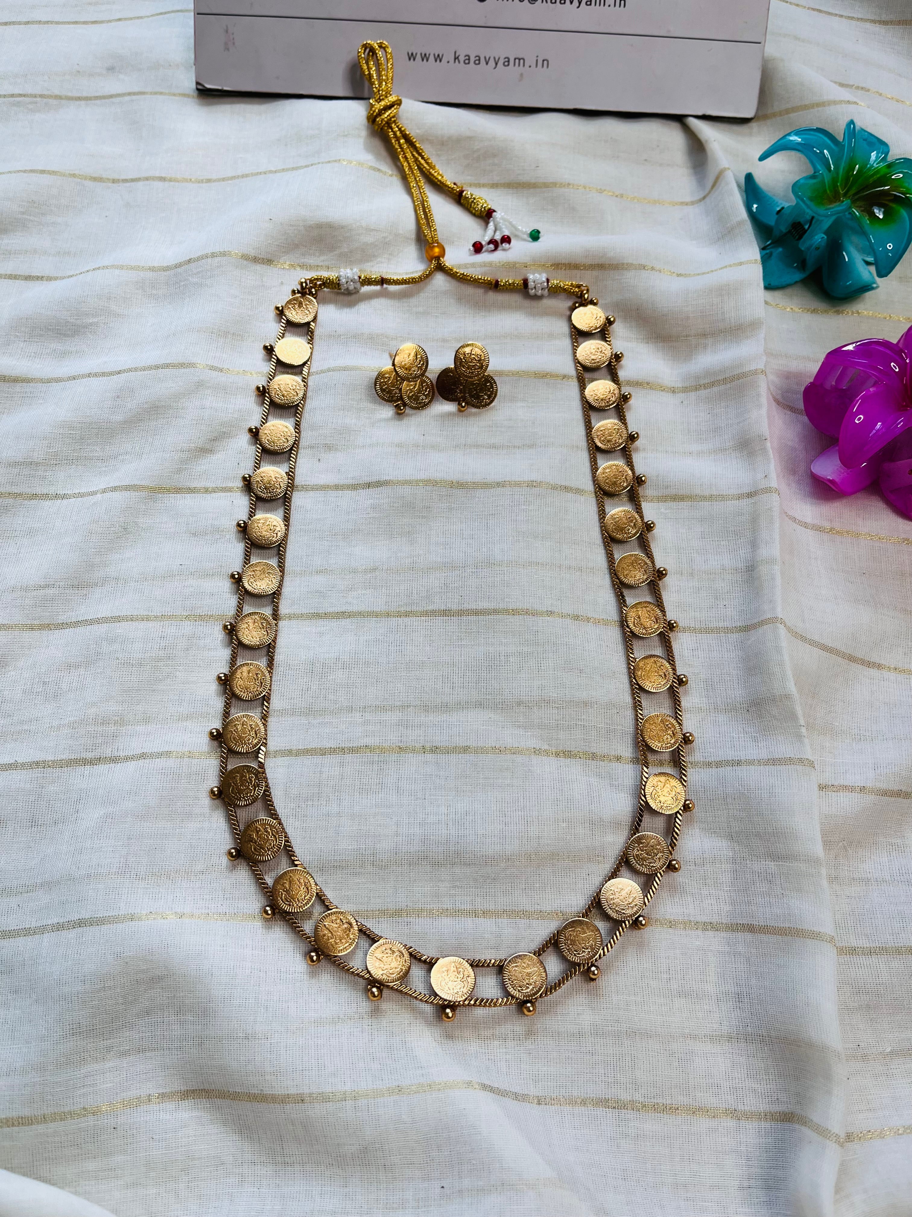 Coin Layer Haaram & Earrings