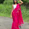 Phool - Embroidery Mul cotton saree