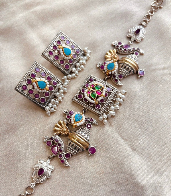Mayura Kalash Duel Tone Choker
