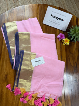 Thin Kara & Kasav Mul Cotton Saree