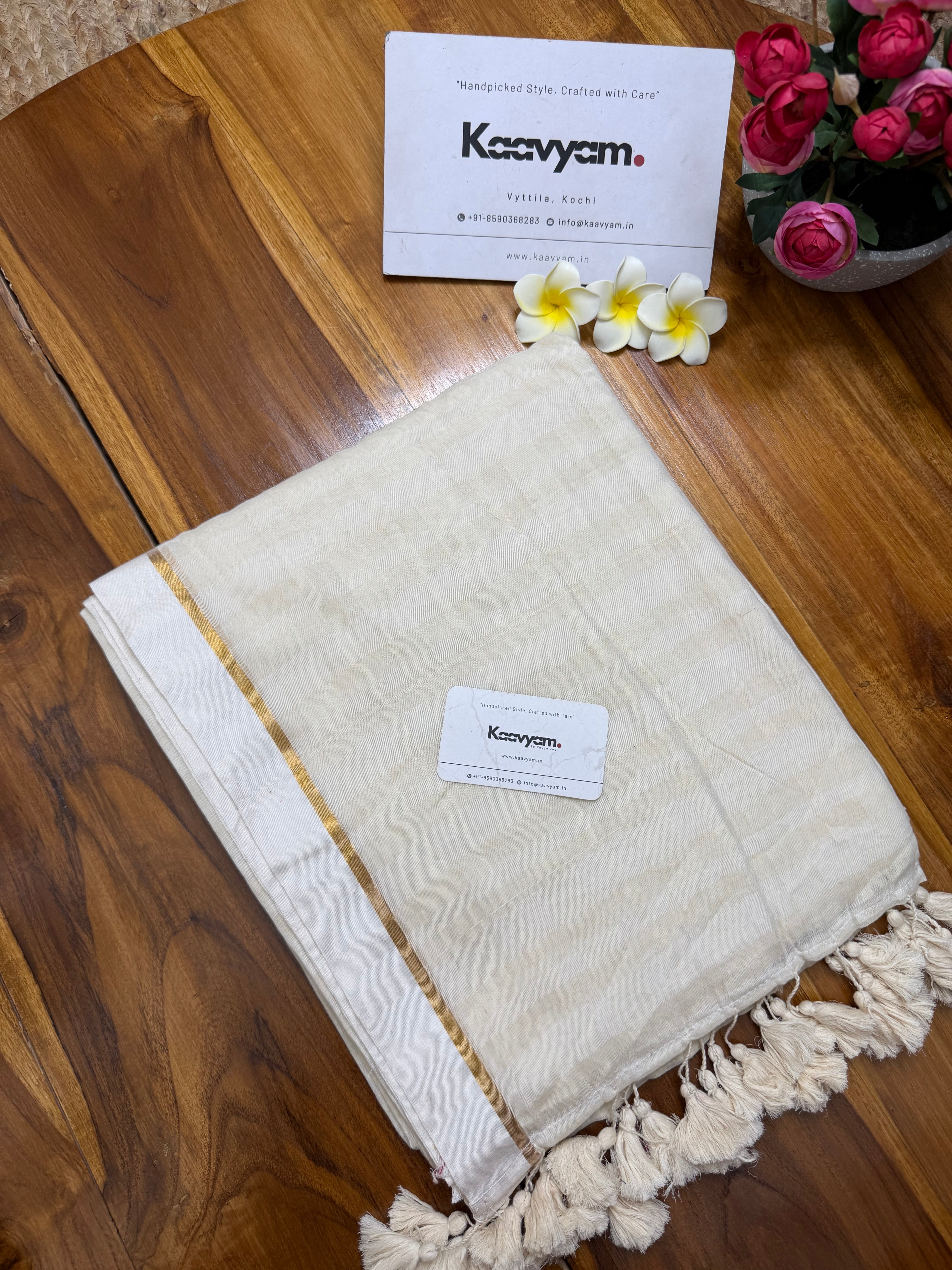 Milky Kasav Mul Cotton Saree