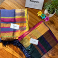 Multi Color Pallu Mul Cotton Saree