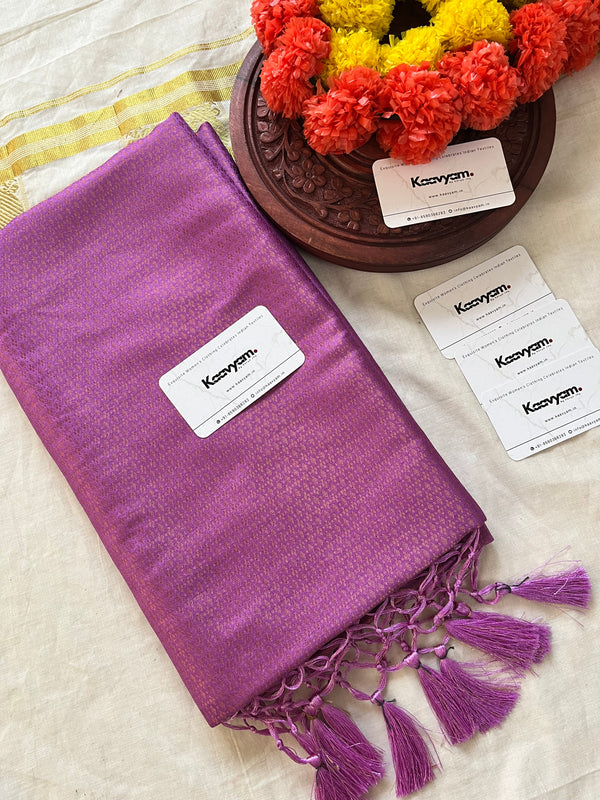 Dark Lavender Kuberappattu Saree