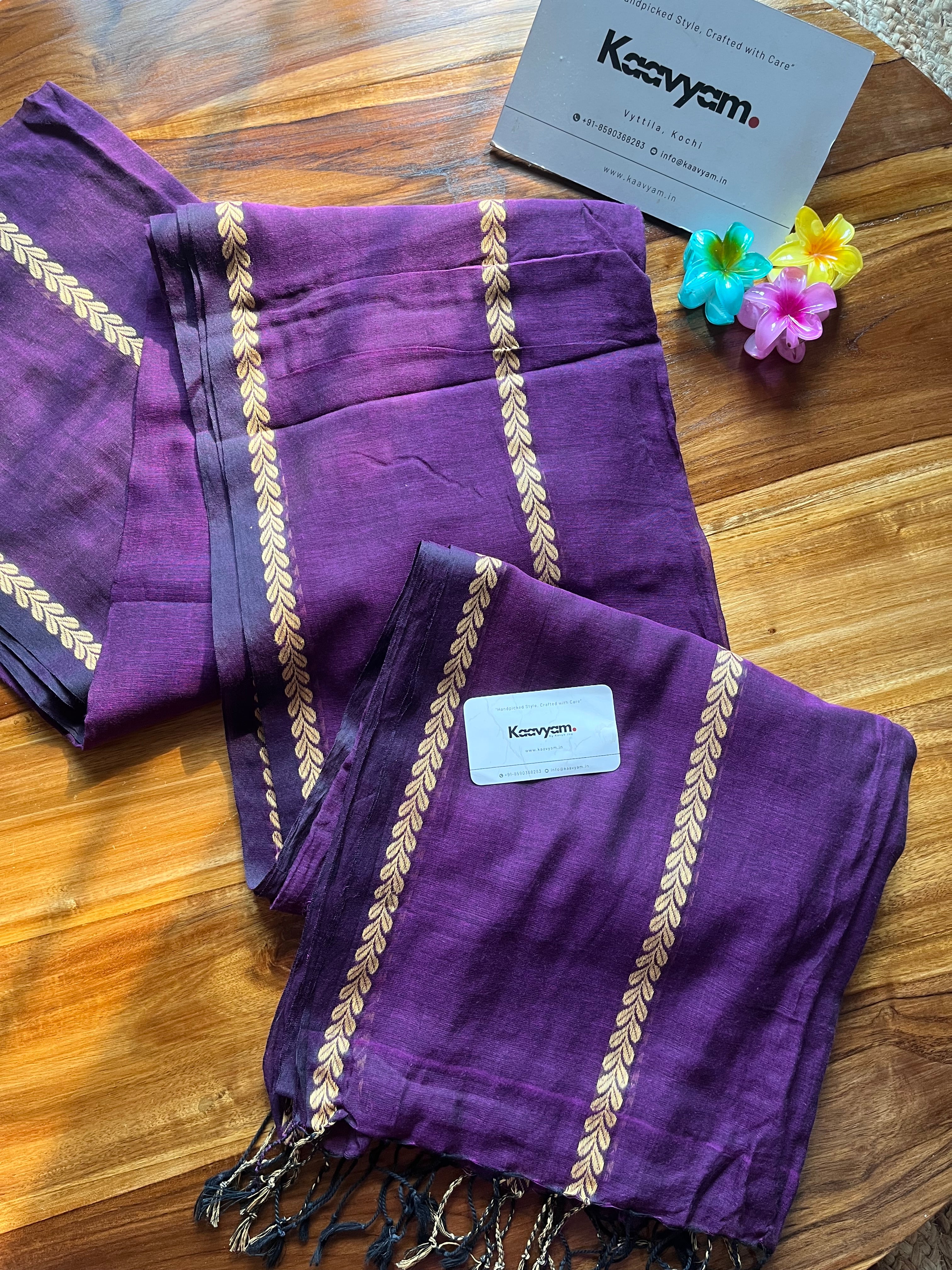 Mul Cotton Jacquard Design Saree
