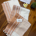 Polka Zari Linen Saree