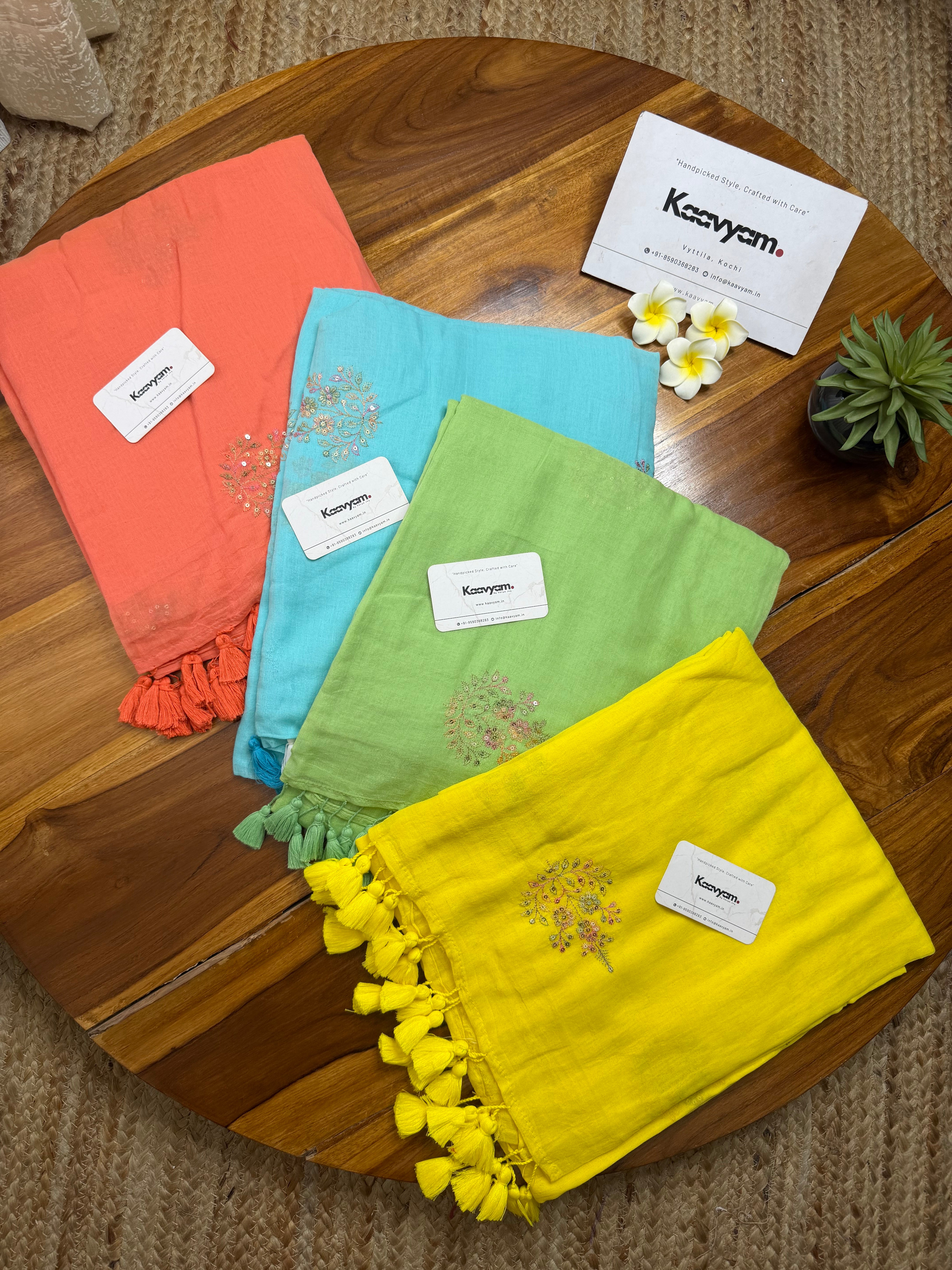 Shimmer Florals Saree