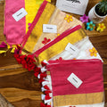 Onappoo Floral Border Mul Cotton Saree