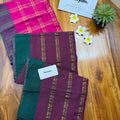 Breezy Pink Check Saree