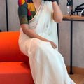 Nyla Usha Inspired Goldy Mul Cotton Saree