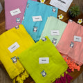 Owl Embroidery Mul Cotton Saree