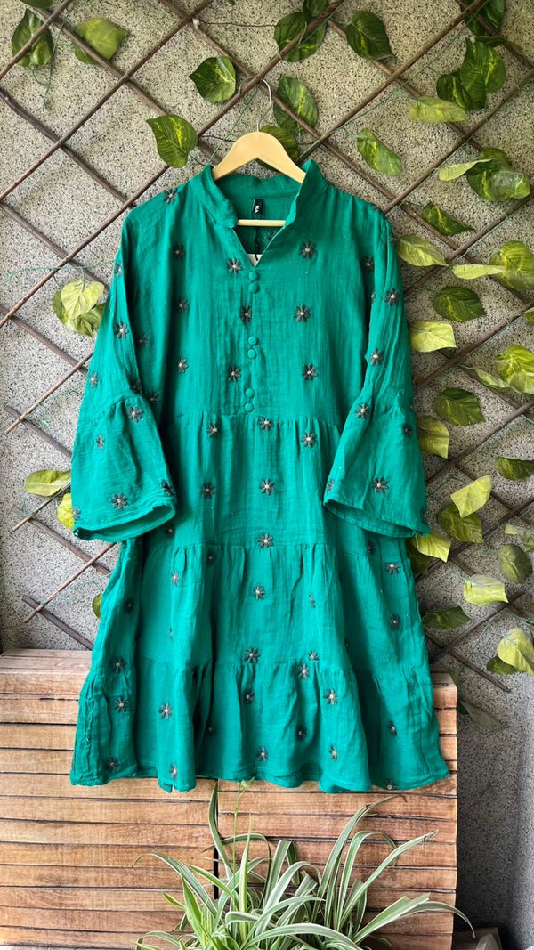 Cotton Embroidery Vacation Dress