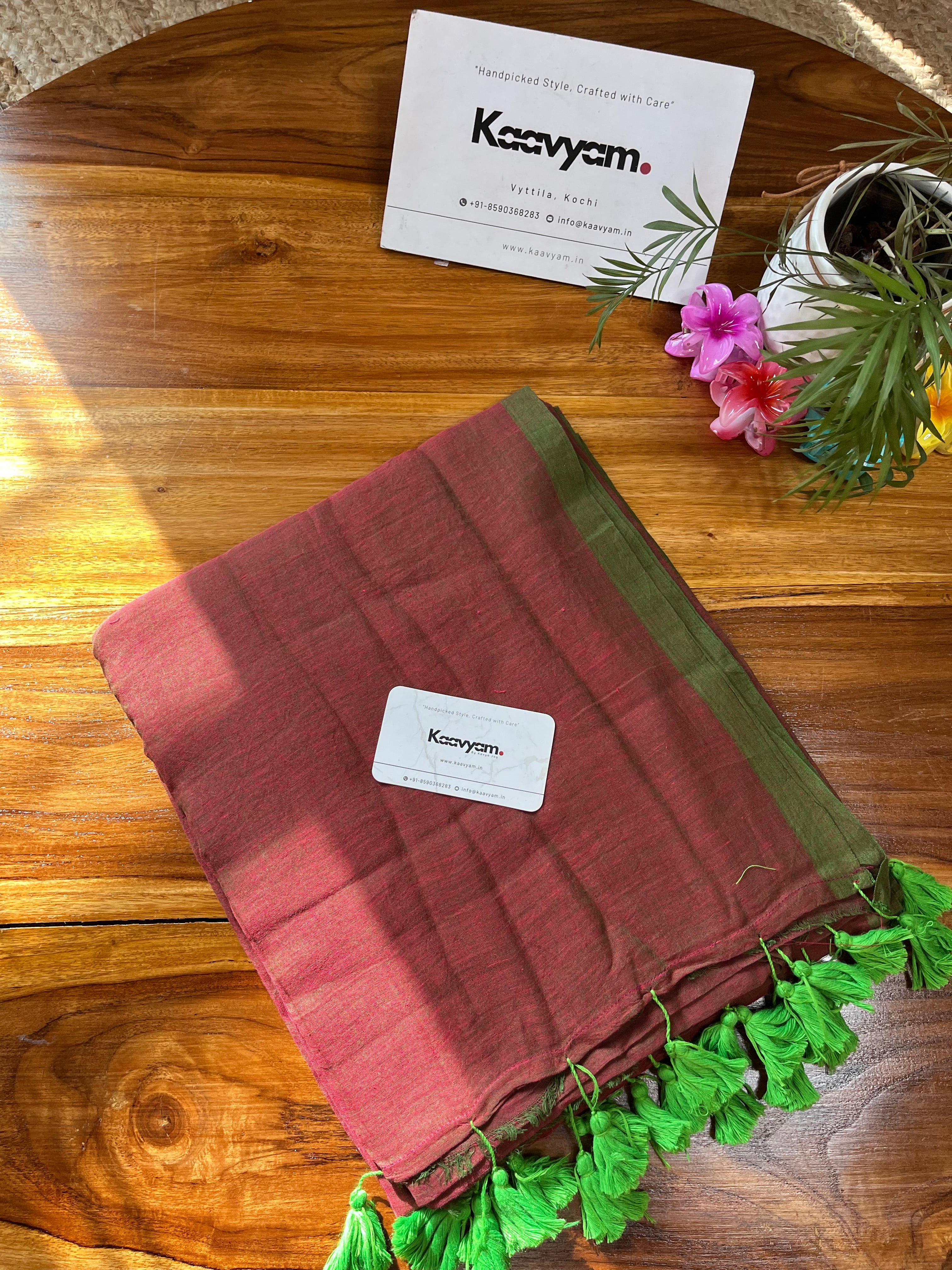 Kara Border Mul Cotton Saree