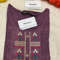 ROUND NECK PURPLE KURTI