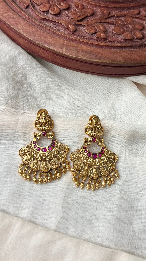 Laxmi Coin Earrings