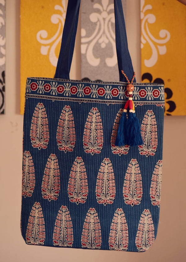 Ajrakh Tote Bag