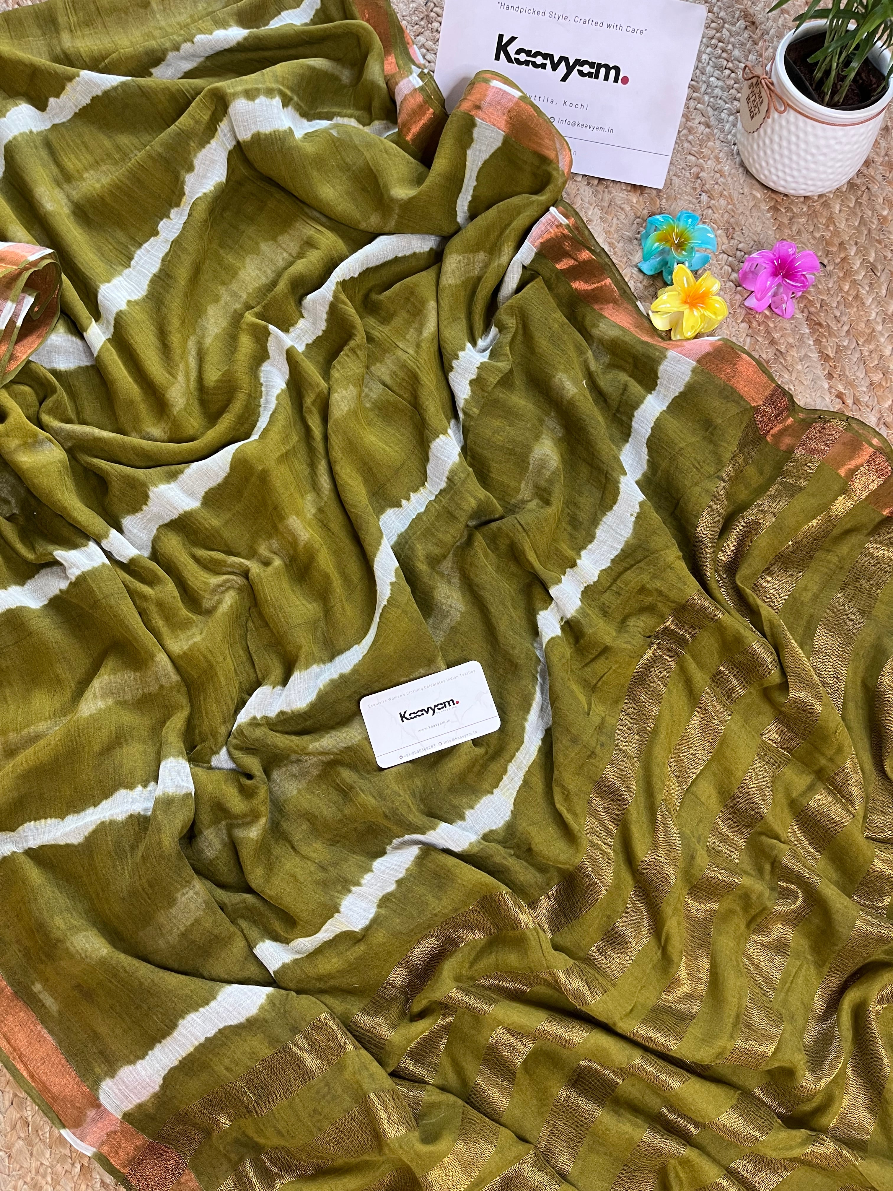 Tye Dye Mul Cotton Saree