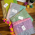 Multi Colour Stripe Tissue Silk Saree