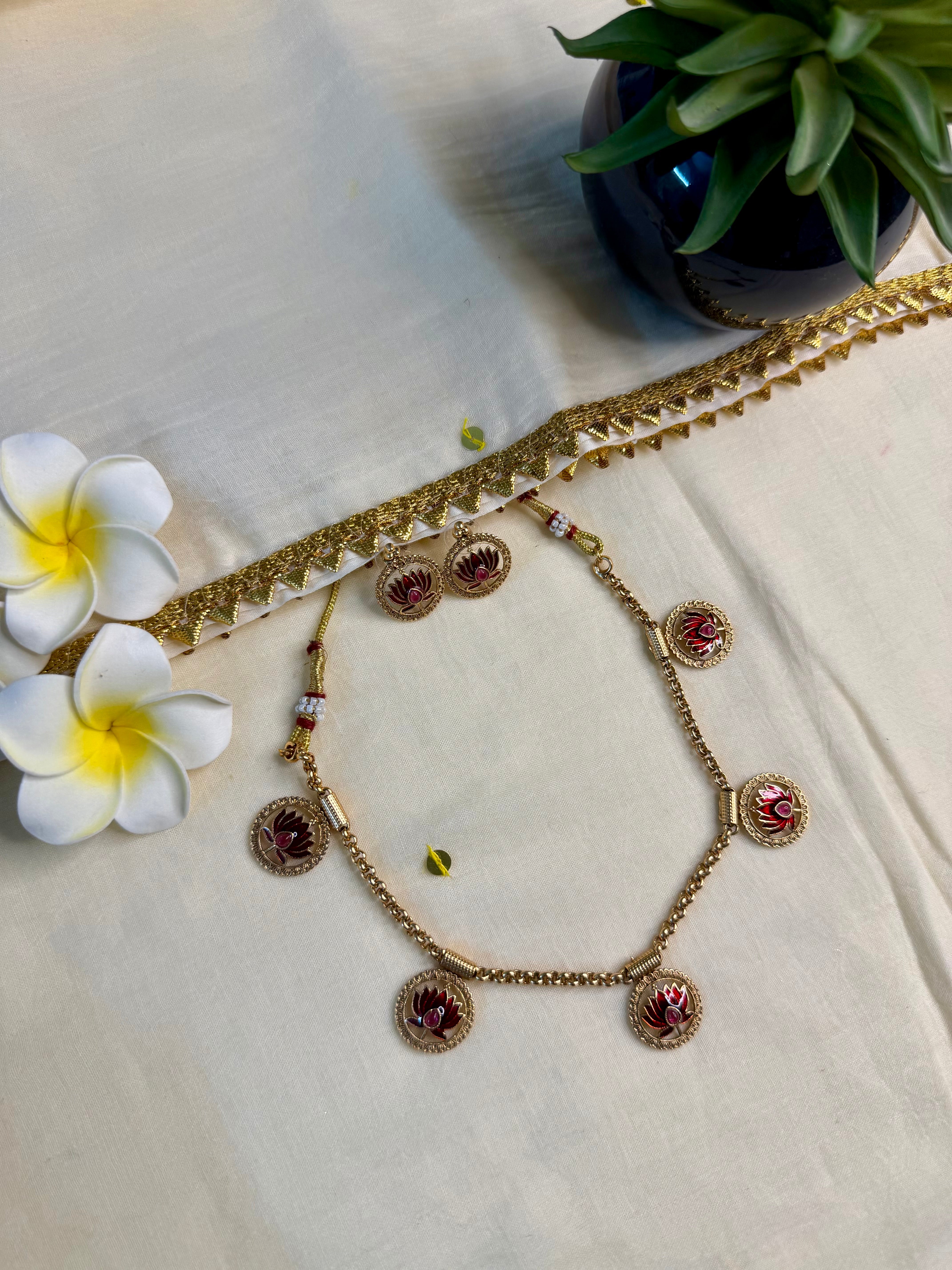 Lotus Charms Necklace
