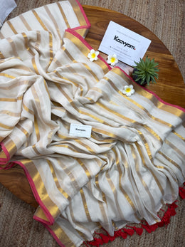 Aaradhana Kasav Stripe Saree
