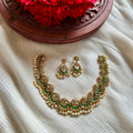 Emerald Veil Necklace Set