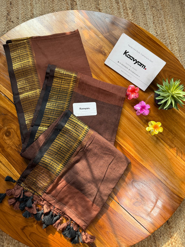 Choco Mul Cotton Saree